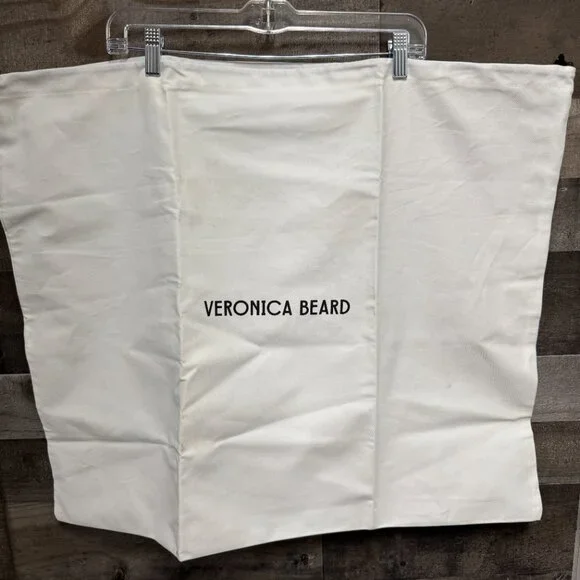 Veronica Beard Large Dash Tote Bag Black Pebble Leather with Dust Cover NEW - Picture 9 of 9